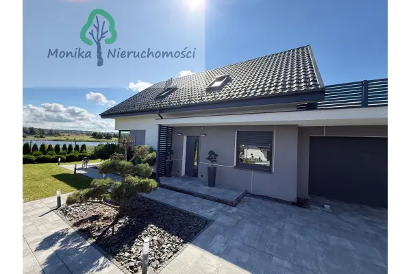 tczewski, Tczew, Lubiszewo Tczewskie, Wakacyjna, DOM NAD JEZIOREM Z BASENEM I PALMAMI